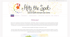 Desktop Screenshot of hitsthespothealth.co.uk