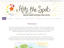 Tablet Screenshot of hitsthespothealth.co.uk